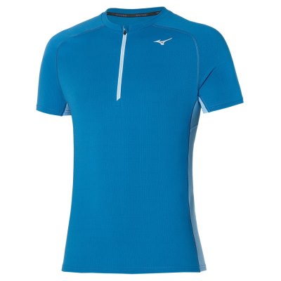 Camisa Mizuno Trail Dryaeroflow HZ Tee Hombre - Azules - Chile M281FBDYQW